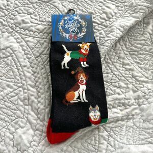 NWT Christmas Dog Socks